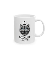 Bozkurt Temalı Türk Motifli Porselen Kupa Bardak Anlamlı Hediye Kalıcı Baskı