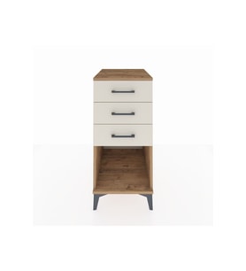 Kronos Komodin 3 Çekmeceli 44x59x96 Çam-Aytaşı