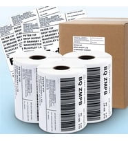 5'li Paket Termal Barkod Etiketi 150mm x 100mm 350'li Barkod & Kargo Yazıcı Kağıdı Suya Dayanıklı