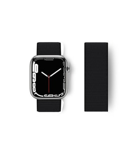 Çınarcık Dev Apple Watch Ultra 49mm Hasırlı Cırtcırtlı Kordon - Sarı-Beyaz