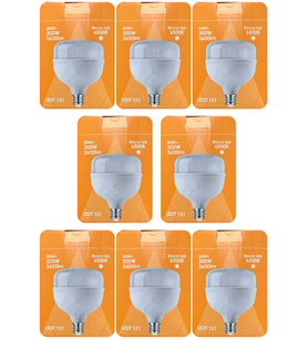(8 Adet) Osaka 50W (300W) Beyaz Işık E27 Duylu (Kalın Duy) Led Torch Ampul