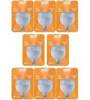 (8 Adet) Osaka 50W (300W) Beyaz Işık E27 Duylu (Kalın Duy) Led Torch Ampul