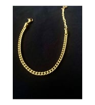 Çelik Gold Kare Kesim Model Unisex Bileklik