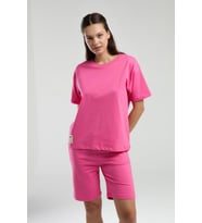 Roly Poly Kadın Bisiklet Yaka Kısa Kollu Bermuda Şortlu Pijama Takım