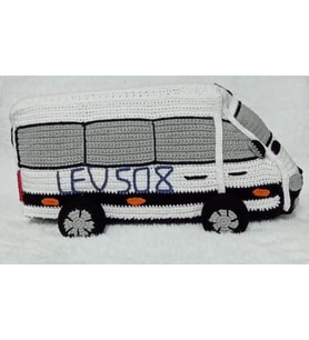 Kişiye Özgü Tasarım Minibüs Amigurumi Organik Oyuncak