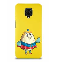 Xiaomi Redmi Note 9S Soft Premier Kapak Bayan Puff Tasarımlı Silikon Kılıf - Sarı (Şeffaf)