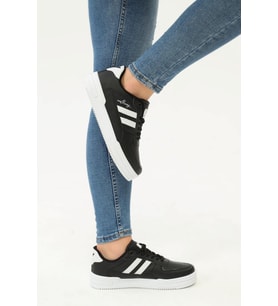 Siyah-Beyaz  Unisex Spor Ayakkabı Sandy G (Siyah - Beyaz)