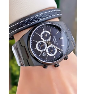 Babalar Gününe Özel  Ferrucci Function Erkek Chronograph Kol Saati – Bileklik Hediyeli