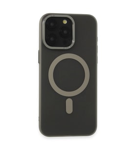 Apple İphone 15 Pro Kılıf Lodos Magneticsafe Mat Kapak - Titan Gri