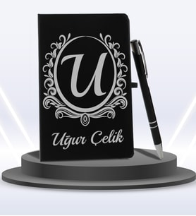 Kişiye Özel Ajanda Defter & Tükenmez Kalem Seti