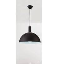 Rys Retro Metal Siyah Dekoratif Rustik Kafe Mutfak Sarkıt Avize çap 30 cm