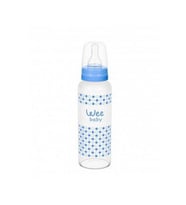 Wee Baby Isıya Dayanıklı Cam Biberon 240ml / Mavi (Karışık)