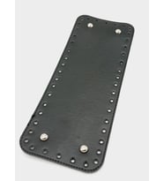 Angel Çanta Aksesuar Suni Deri Siyah Renk 30X12 cm Dikdörtgen Çanta Tabanı (Gümüş Aparatlı)