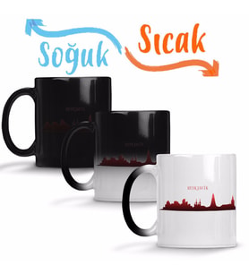 Reyk Silhouette Sihirli Kupa Bardak Porselen
