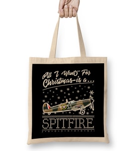 All I Want For Christmas Is A Spitfire Bez Çanta Uzun Saplı