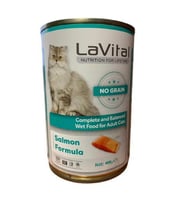 Lavital Püre Somon Etli Kedi Konservesi 400 Gr