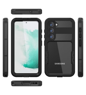 Galaxy S23 Kılıf 1-1 Su Geçirmez Kılıf (Siyah)