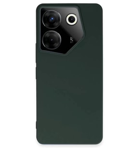 Durukar® Tecno Camon 20 Pro 5G Kılıf First Silikon - Koyu Yeşil
