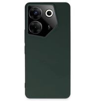 Durukar® Tecno Camon 20 Pro 5G Kılıf First Silikon - Koyu Yeşil