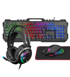 Rampage Oyuncu Klavye Set 4 in1 Rampage Fitment KM-GX7 4in1 Combo Oyuncu Seti