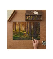 Orman - Sıra Ağaçlar - Manzara Tasarımı 240 parça Ahşap Puzzle Ahşap Kutuda MP02446