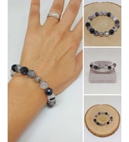 Sirius Serisi Rutil Kuvars Taşı 10mm Unisex Bileklik (52926)