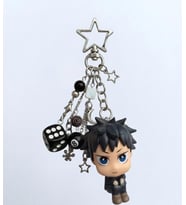Jujutsu Kaisen Megumi Fushiguro Figürlü Yıldızlı Anahtarlık Çanta Süsü