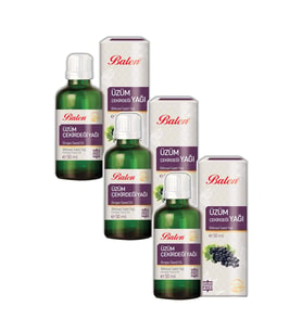 Balen Üzüm Çekirdeği Yağı Soğuk Pres 50 ml 3 Adet