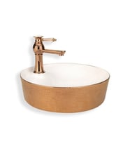 LENA TEZGAHÜSTÜ LAVABO E-5001R (Bronz)