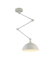 Rsylight Retro Metal Dekoratif Rustik Akrobatik Tekli Sarkıt Avize Çap 30 cm (Beyaz)