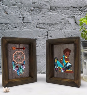 Bk Gift Dekoratif 2'li Doğal Masif Ahşap Çerçeve 15x20cm-81 (Beyaz)