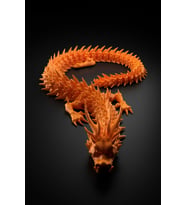 MYCRAFT3D Ejderha Figürlü Dekoratif Obje  Hareketli Gövde Tasarım  3D Baskı Masa Üstü Aksesuar  Koleksiyonluk & Hediye