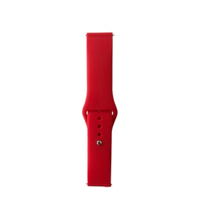 Lexroo Huawei Watch GT 3 42mm Band Serisi 20mm Klasik Kordon Silikon Strap Kayış - Brighr Red