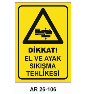 İŞ GÜVENLİĞİ UYARI LEVHASI 1 ADET PVC 21 X 29CM
