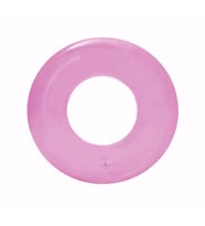 Plaj Topu ve Bestway 36022- 51 cm Şeffaf Çocuk Yüzme Simidi (Pembe)