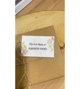 E-Ticaret Teşekkür Kartı 5x8 cm 100 Adet