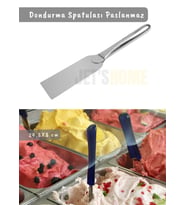 Dondurma Spatulası Paslanmaz Çelik Spatula Dondurma Kazıyıcı No: 2 24,8X8 cm