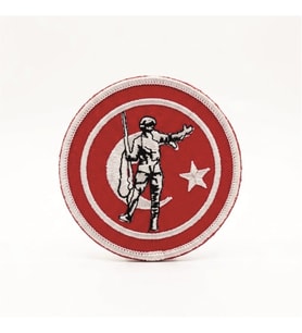 Mücahit Nakış Peç 7 cm Çap - Mücahit Arma (1 Adet)