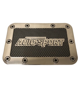 Renault 9 Autosport 18x12 cm Depo Kapağı Kaplaması Krom