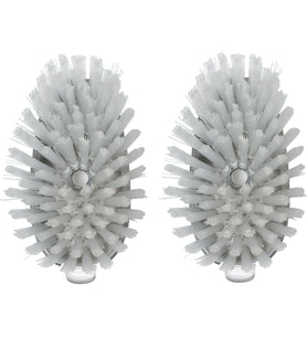 1071817 Çelik Sabun Dispensing Dish Brush Refills, 2'li Paket, Beyaz