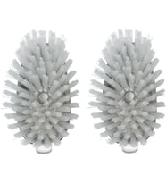 1071817 Çelik Sabun Dispensing Dish Brush Refills, 2'li Paket, Beyaz