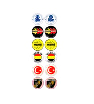 Plaka Damla Sticker Etiket Pulu Suya Güneşe Dayanaklı Kaliteli Model 8