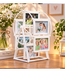 Kişiye Özel 16 Fotoğraf Dönme Dolap Fotoğraf Çerçevesi 33*22 cm