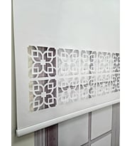 Stor Perde Desenli Lazer Kesim Kalın Kumaşlı ML105 (Beyaz)