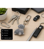 Sevimli Peluş Köpek Charm Anahtarlık – Mini Çanta Süsü ve Hediye Aksesuarı