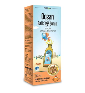 Ocean Omega 3 Portakallı Balık Yağı Şurubu 150 m (STD)