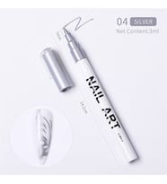 Nail Art çizim kalemi SILVER (53542-4)