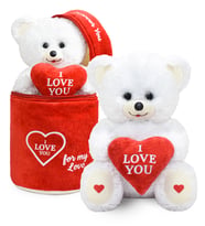 Mavimsi Bagged My Teddy Bear (Çantalı Aşkım Ayıcık) (Beyaz)