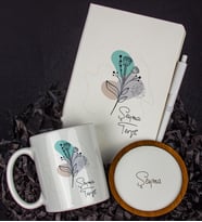 Kişiye Özel Defter Kalem Kupa Ve Bardak Altlığı Hediye Seti 103681 (Model 1)