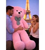 Büyük Boy 140 cm Peluş Ayı – Sevgiliye Unutulmaz Sürpriz (Pembe)